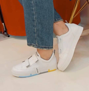 کتونی دو چسبی زیره رنگی